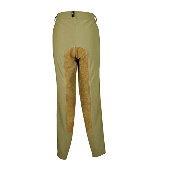 Kerrits Women's XL Sage Full Leather Seat Riding Breeches Pants Equestrian Horse - Picture 3 of 9